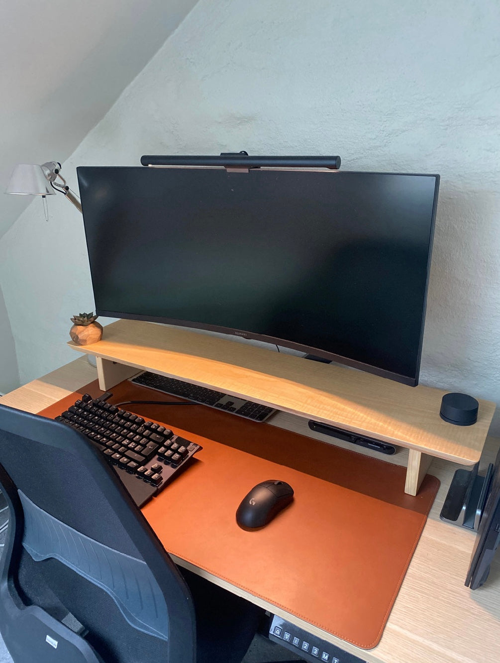 Shelf Natural - étagère en bois - support pour moniteur