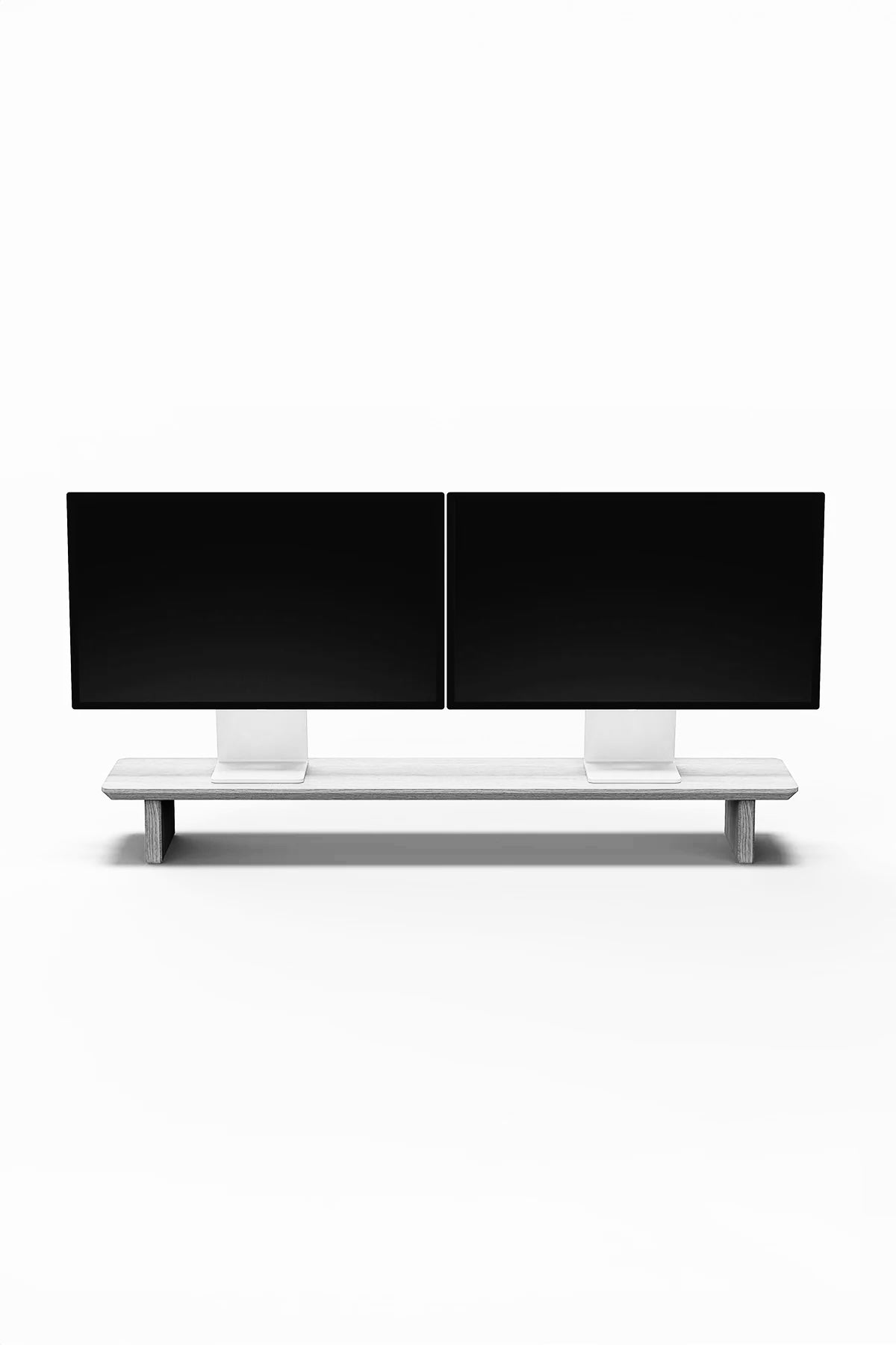 Support pour moniteur blanc - étagère de bureau