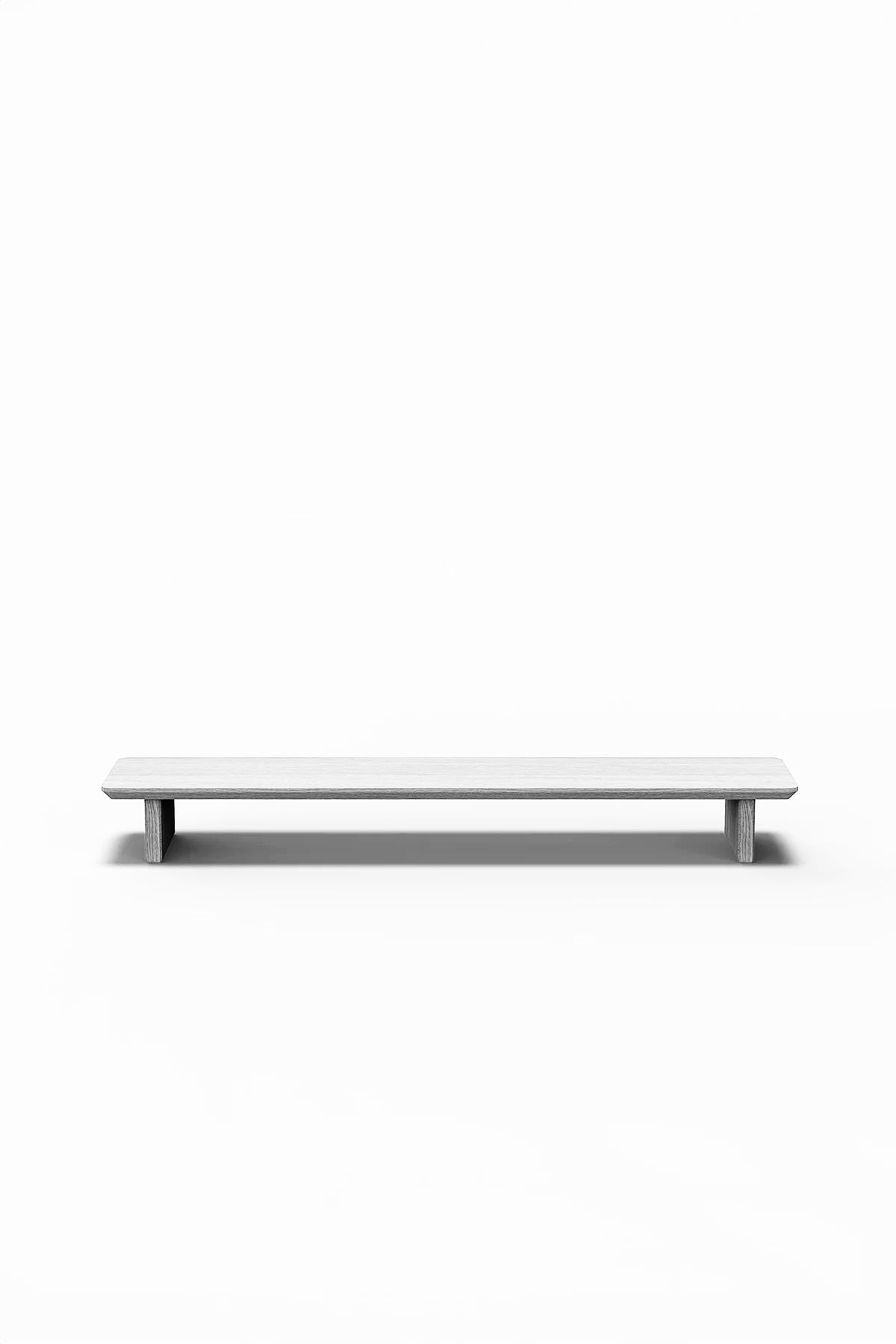 Support pour moniteur blanc - étagère de bureau