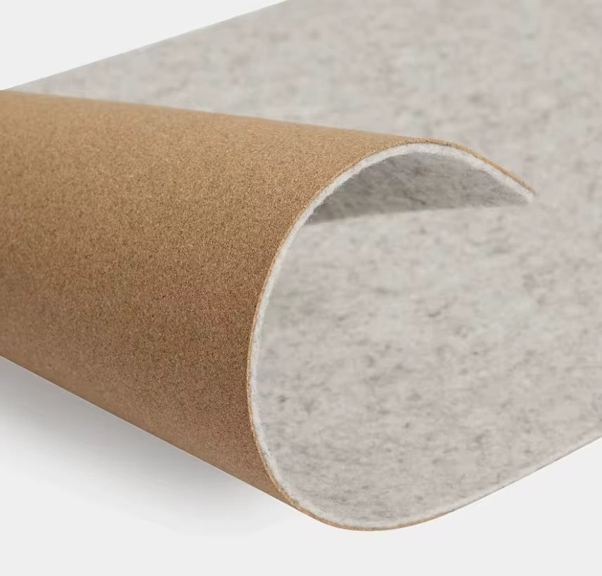 Tappetino scrivania in feltro grigio scuro , 90x30