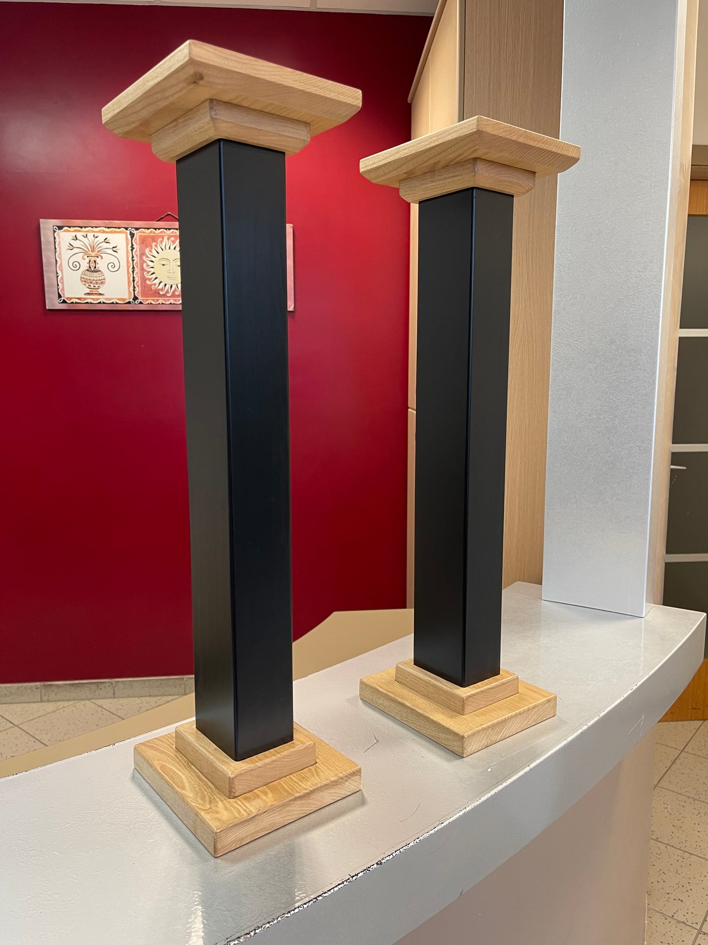 Supporti casse altoparlanti in legno